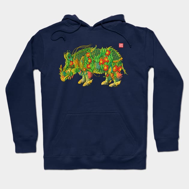 Eco Rhino Hoodie by chuppy